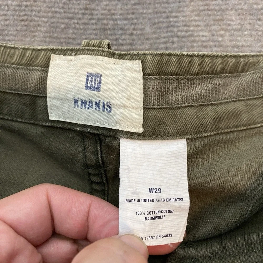 Vintage Gap Shorts Mens Size‎ 29 Olive Green Pockets Thick Heavy Y2K 10